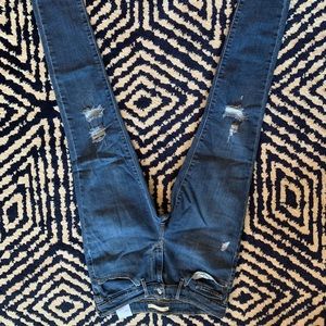 Levi’s Distressed Skinny Ankle Jeans